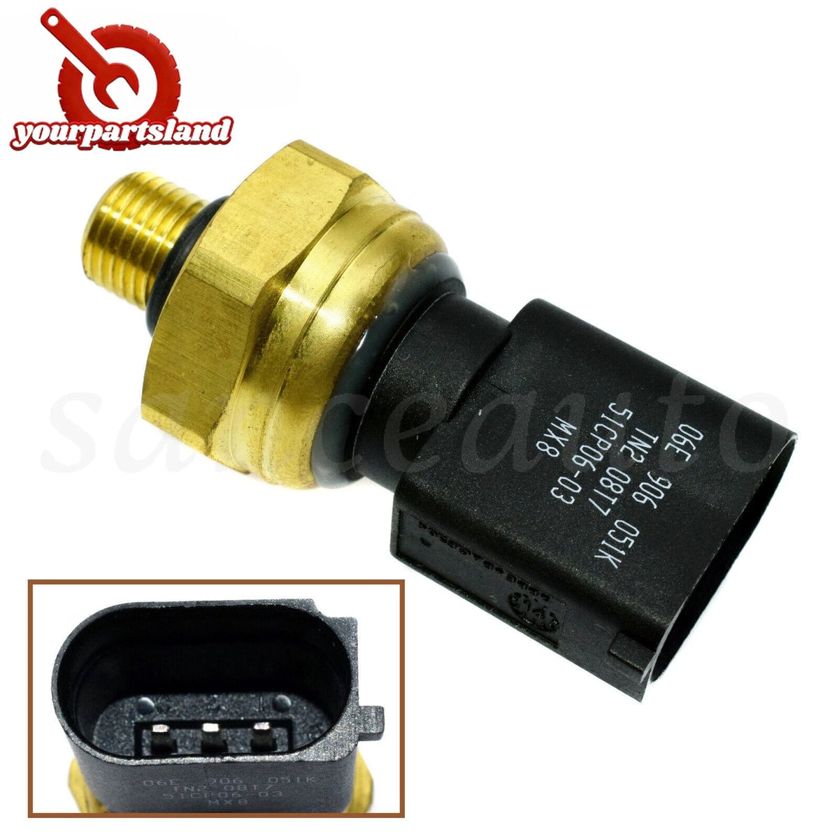 Fuel Low Pressure Sensor for Audi A3 A4 A6 A5 Q7 VW Jetta Eos Passat 06E906051K 6B93BC-57