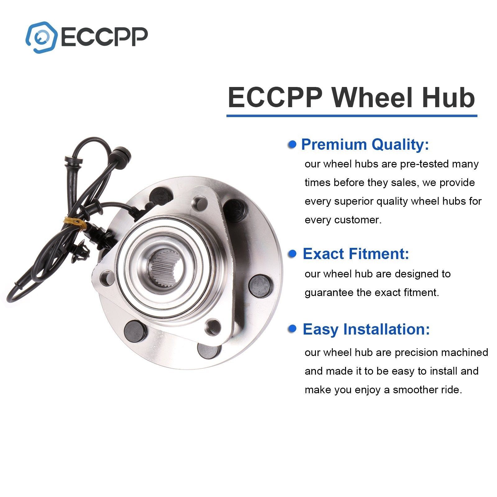 Pair Front Wheel Hub Bearings Assembly For Infiniti QX80 QX56 For Nissan Armada 6B93BC-57