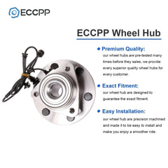 Pair Front Wheel Hub Bearings Assembly For Infiniti QX80 QX56 For Nissan Armada 6B93BC-57