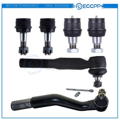 6pcs Front Tie Rod Ends Ball Joints For Ford F-250 F-350 Excursion XLT 1999-2005 6B93BC-57