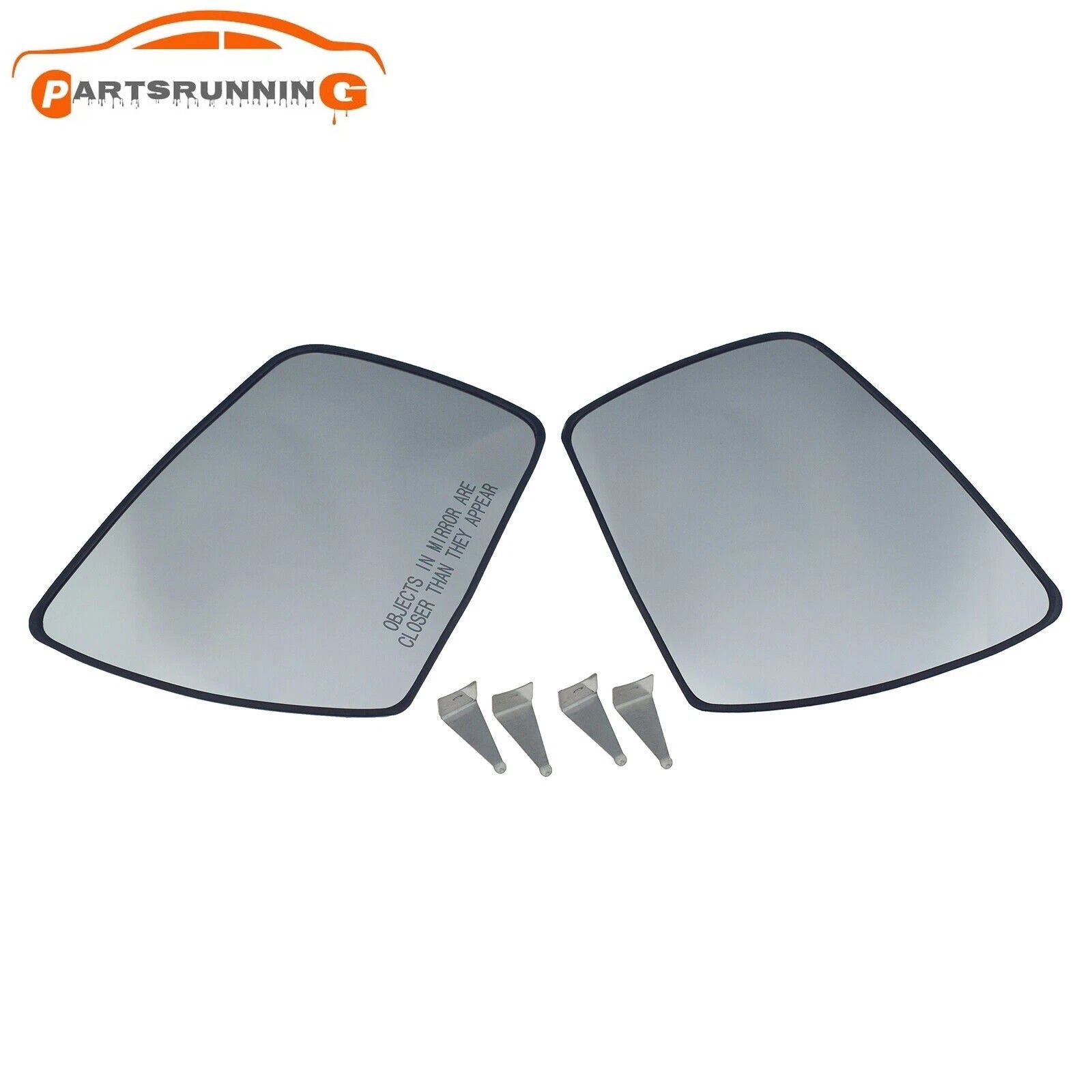 Pair Driver & Passenger Side View Mirror Glass For 2010-2013 KIA SOUL 876212K000 6B93BC-57