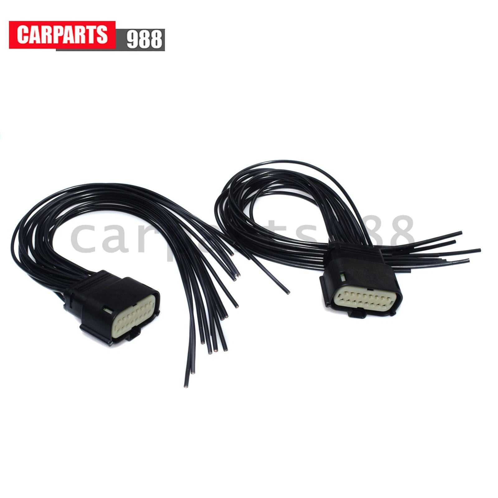2x Headlight Connector Pigtail For 2014-18 Jeep Grand Cherokee Xenon HID SRT LED 6B93BC-57