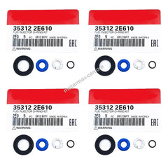 4pcs Fuel Injector Repair Kit For Hyundai SONATA KIA OPTIMA HYBRID 35312-2E610 6B93BC-57