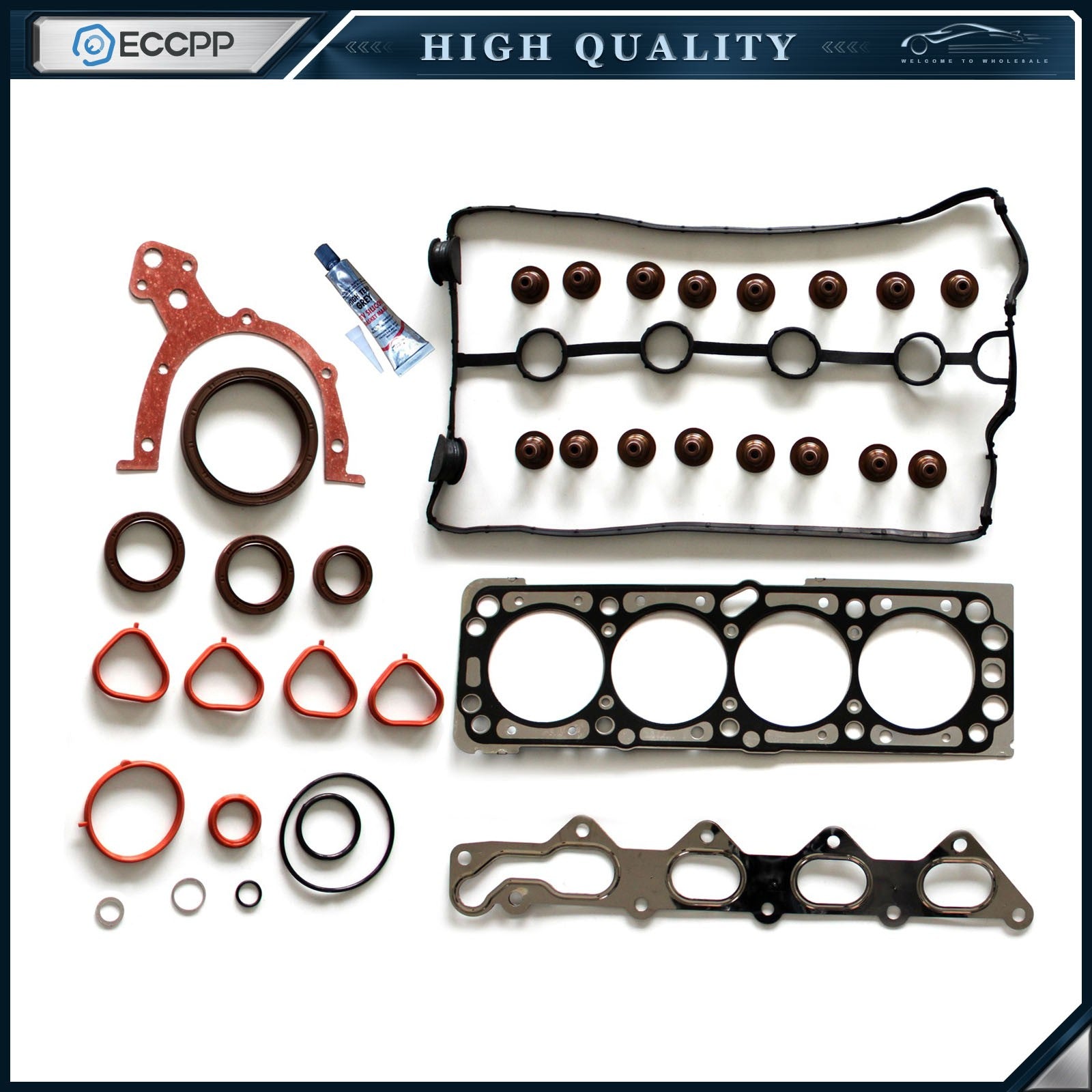 ECCPP Head Gasket Set For 2004-2005 Chevrolet Aveo Pontiac Wave5 1.6L HS26378PT ECCPP