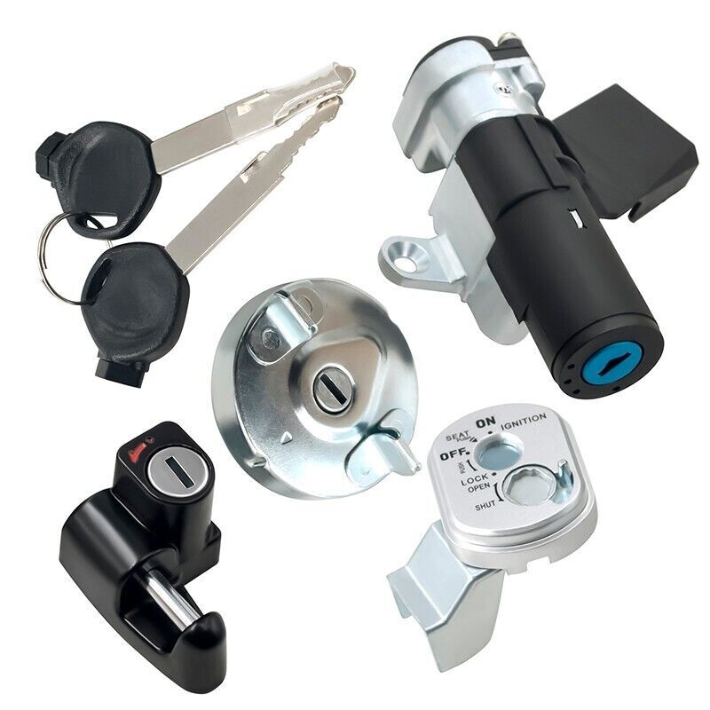 Ignition Switch Fuel Gas Tank Cap Lock Key Set for Honda Ruckus 50 2006-2024 6B93BC-57