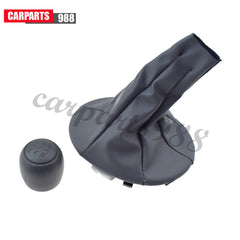 Car Gear Shift Knob Ball + Boot Case Cover For Fiat 500 500c 2007-13 Panda 03-12 6B93BC-57