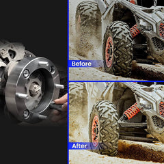 ECCPP 4Pcs 1.5" 4x4"/ 4x101.6 Wheel Spacers 12x1.25 68.5 CB For Yamaha Golf Cart ECCPP