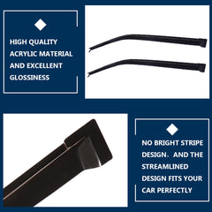 Window Visor Vent Rain Shades Guards Deflectors For 11-16 Scion TC Coupe Black 6B93BC-57