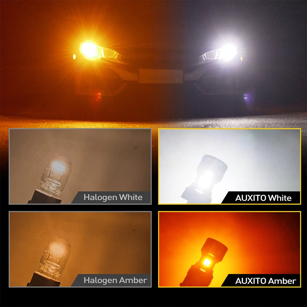 No Hyper Flash 7443 7444NA Switchback LED Turn Signal Parking Lights Bulbs EOA 6B93BC-57