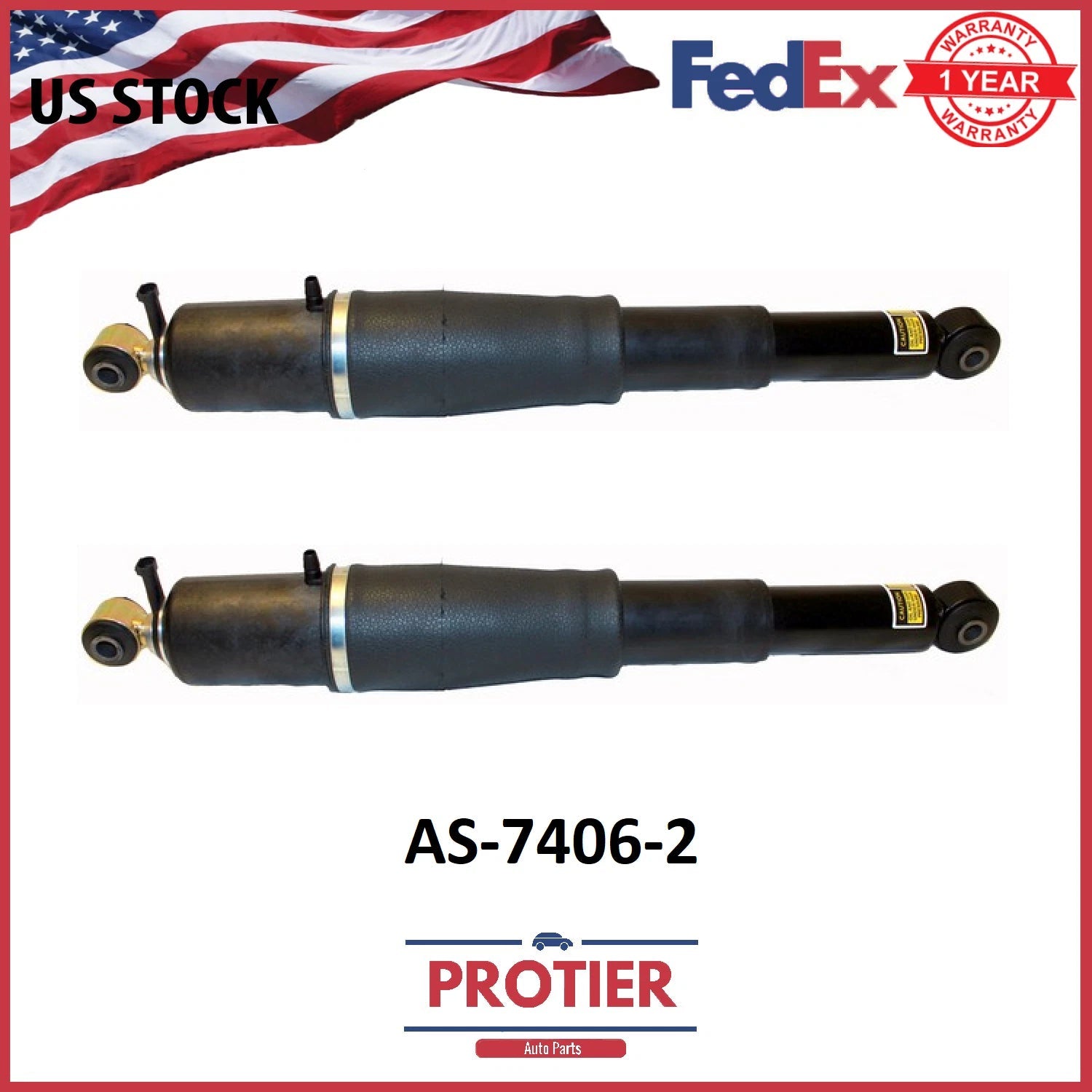 Rear Air Suspension Shocks for Escalade Avalanche Suburban Tahoe 6B93BC-57