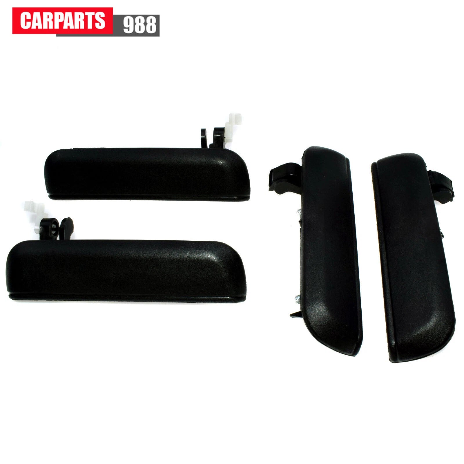 Black Outside Door Handle Front Rear Left Right For 1995-98 Toyota Tercel Paseo 6B93BC-57