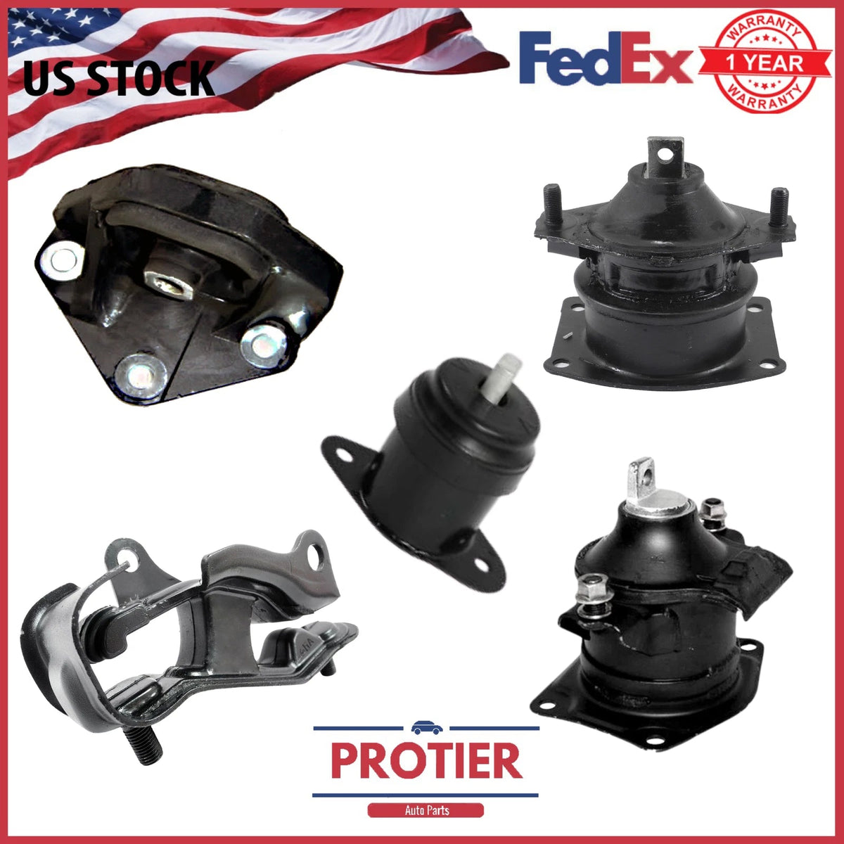 Engine Motor & Trans Mount 5PCS Set for 2004-2006 Acura TL 3.2L for Auto Trans 6B93BC-57