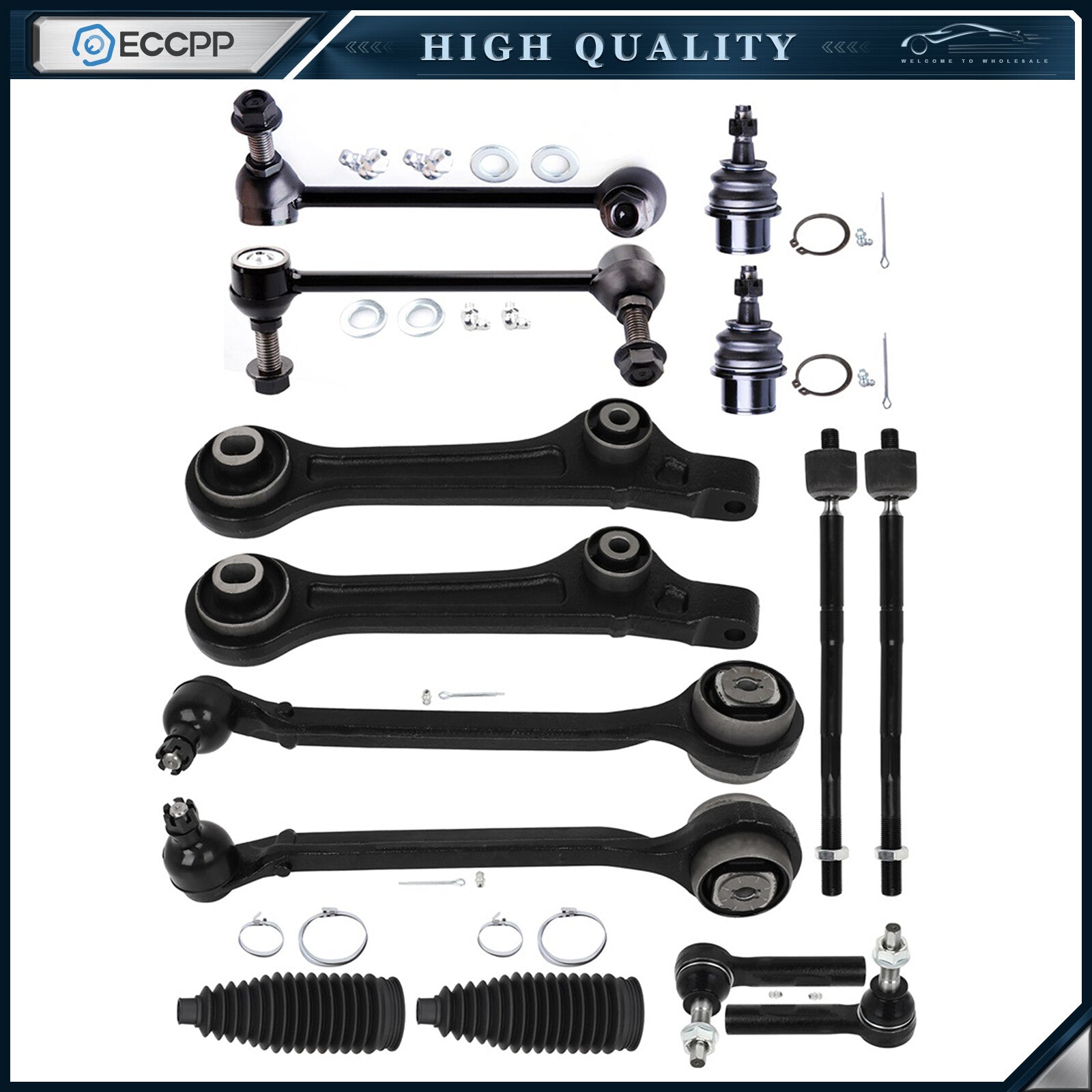 Front Sway Bar End Ball Joint Rack and Pinion Bellow For 2011-2014 Chrysler 300 6B93BC-57