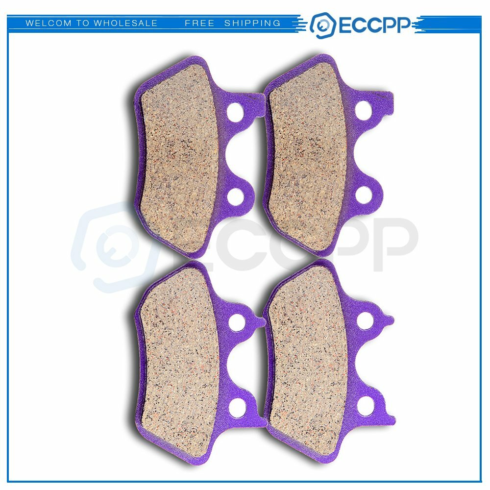 2 Pair Brake Pads Rear For Harley-Davidson Super Glide FXD 2000-03 Carbon Fiber 6B93BC-57