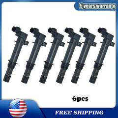 6x Ignition Coils For Dodge Jeep Mitsubishi Raider Chrysler Aspen 56028138AB 6B93BC-57