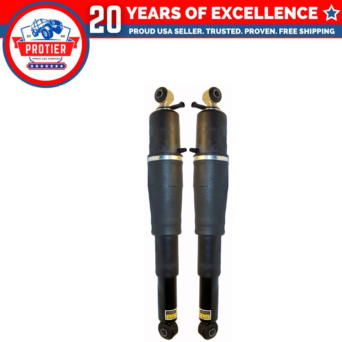 R Shock Absorber & Air Compressor 3PCS Set Fit Cadillac Escalade/ Escalade ESV 6B93BC-57