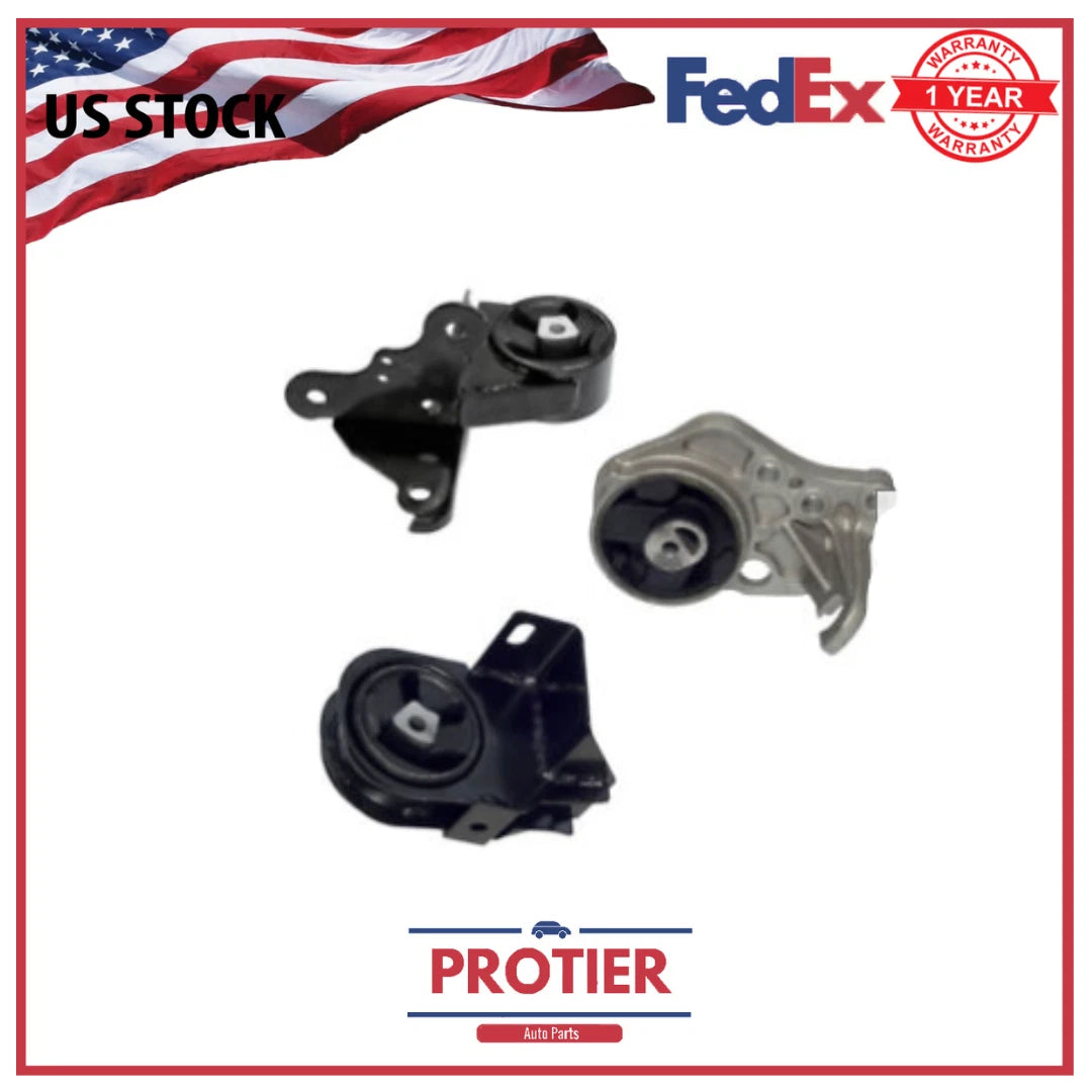 Trans Mount 3PCS Set for 1996-2000 Dodge Grand Caravan 3.3/3.8L 2WD Auto Trans 6B93BC-57