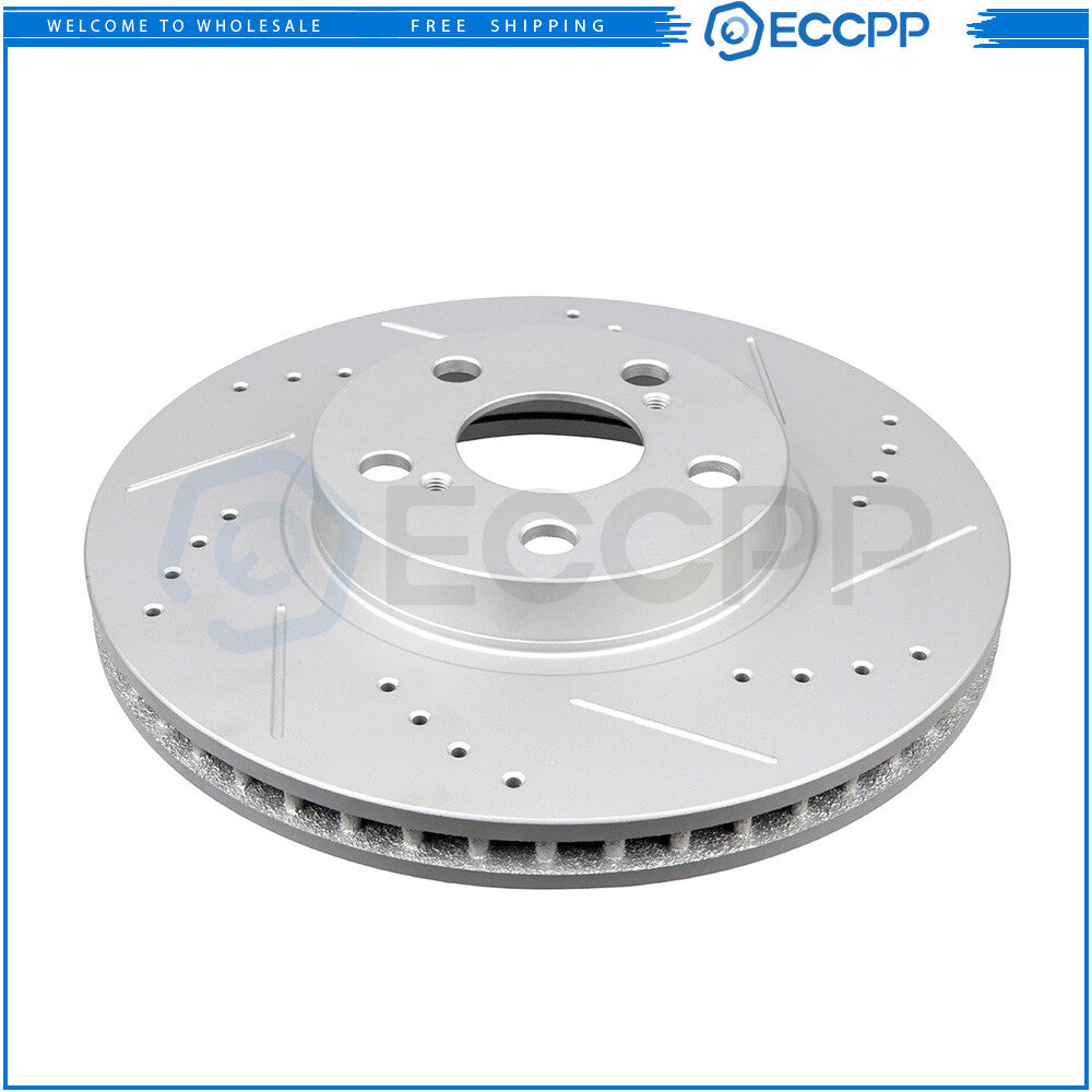 Fits Toyota Scion Tc Pontiac Vibe Front+Rear Drilled & Slotted Brake Rotors 6B93BC-57