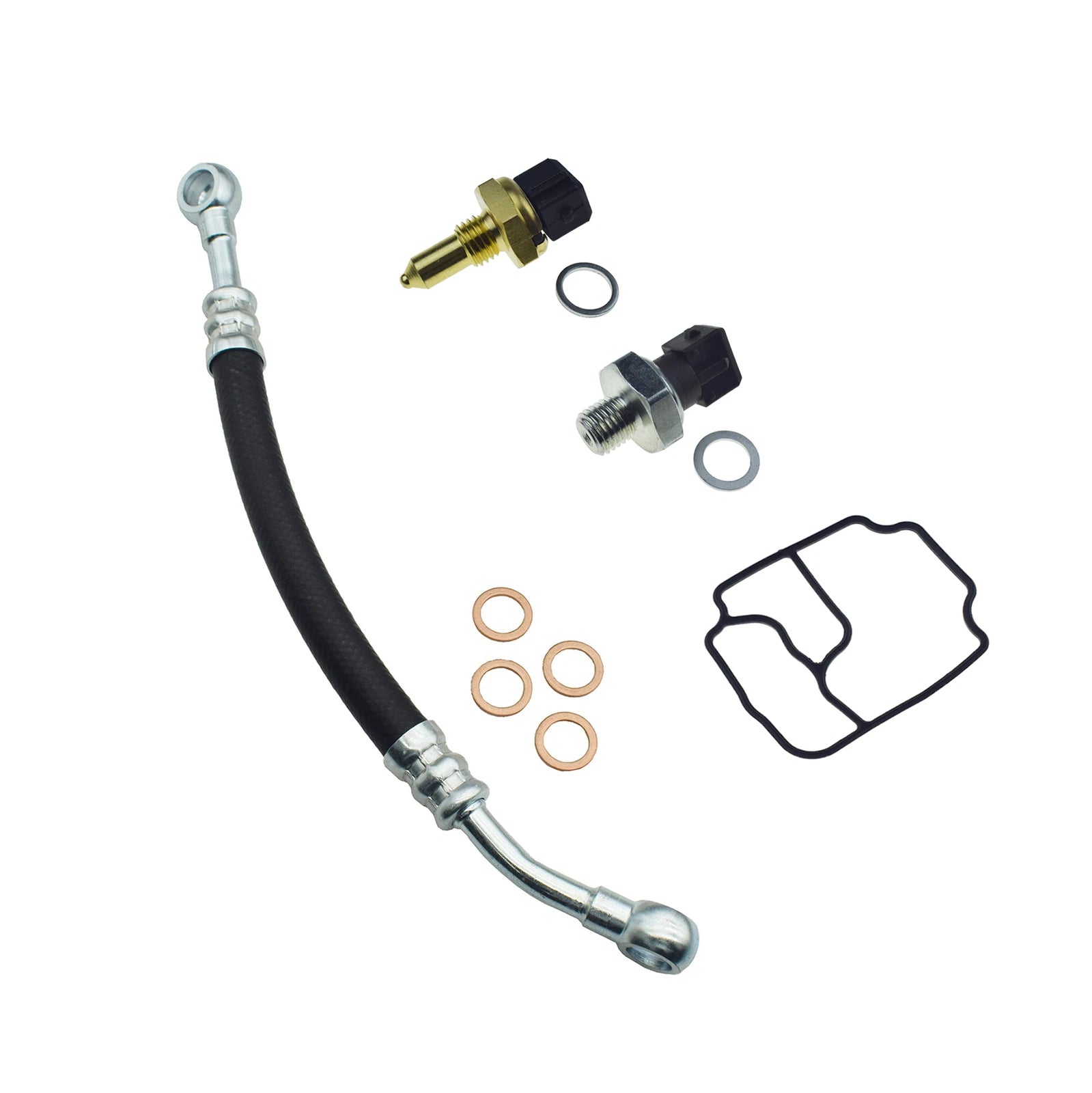 Engine Oil Filter Housing Gasket Sensor Kit For BMW E46 E39 E53 E85 325Ci 530i 6B93BC-57