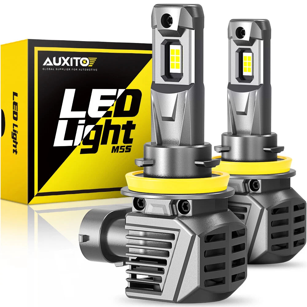 2X H11 LED Headlight Bulb Kit High/Low Beam Super Bright 6500K White 22000LM EOA 6B93BC-57