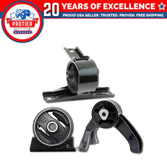 Fits 2007-2008 Dodge Caliber 2.4L 2WD AUTO CVT w/o Turbo Motor Mount Set 3pcs 6B93BC-57