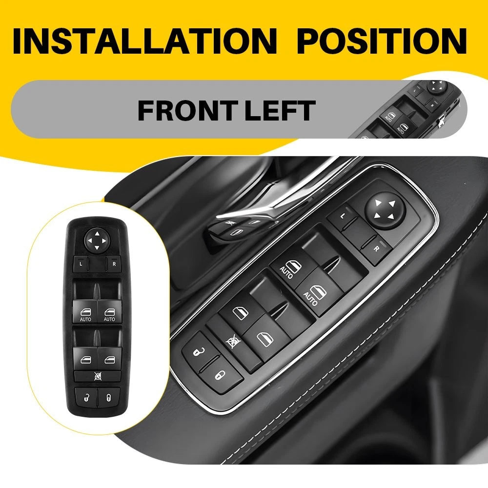 LH Driver Door Window Control Switch 3+9 Pins For Jeep Cherokee 2014 2015-2017 A 6B93BC-57