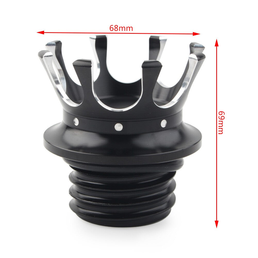 King Crown Gas Oil Cap Fuel Tank for Harley Touring Road King Dyna Softail XL 6B93BC-57