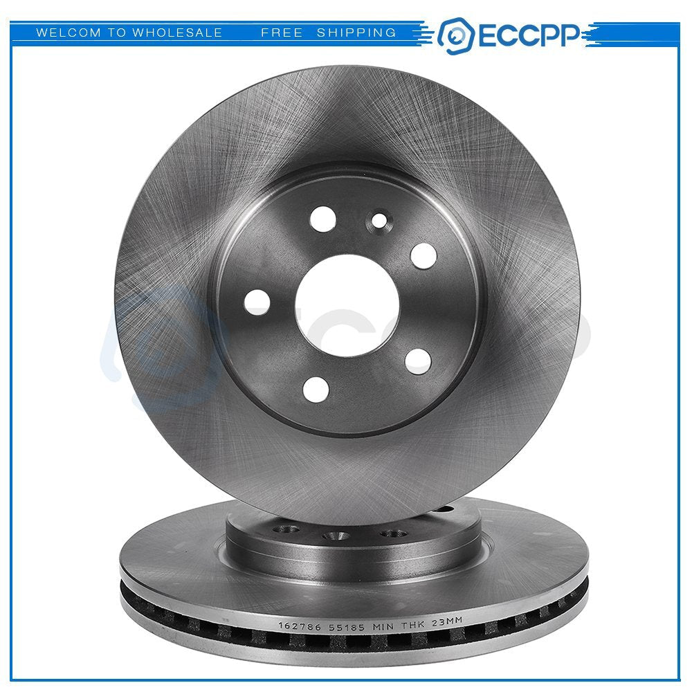 2 Front Brake Rotors For Chevy Cruze Limited Sonic Volt 6B93BC-57