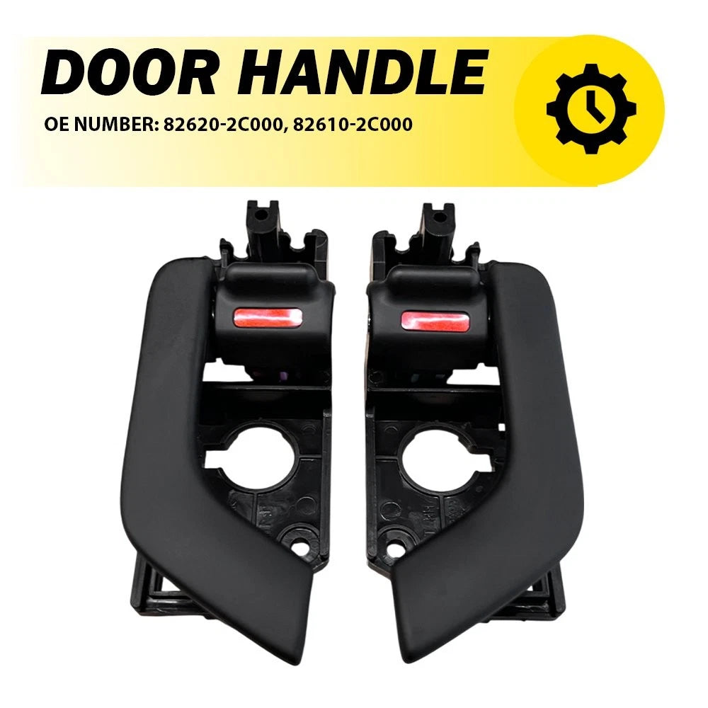 2PCS LH & RH Inside Door Handles Interior Black for Hyundai Tiburon 2003-2008 EA 6B93BC-57