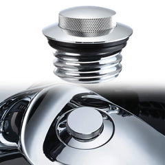 Pop-up Tank Gas Cap Chrome Vented Flush Mount CNC Cap Fuel for Harley 1982-2024