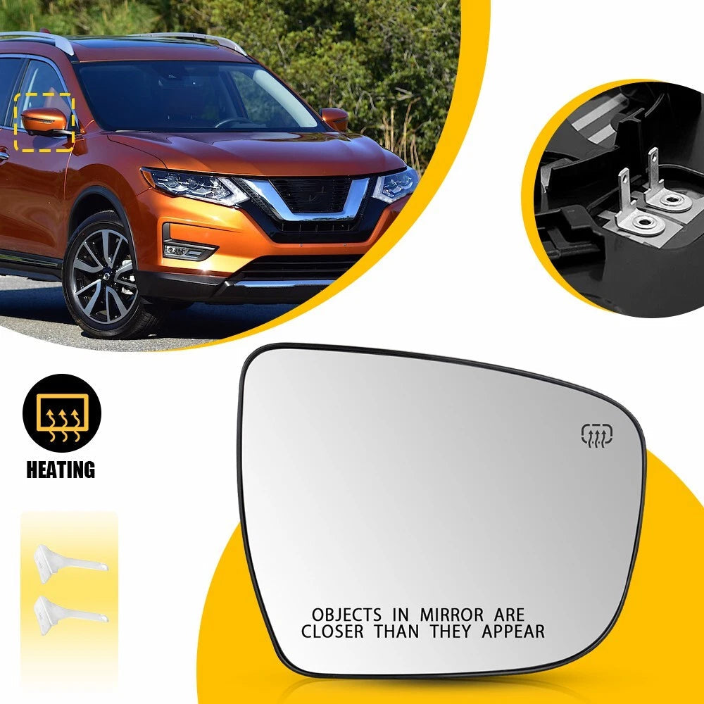 Passenger Side Power Heated Mirror Glass For 15-22 Nissan Murano NI1325120 EOA 6B93BC-57