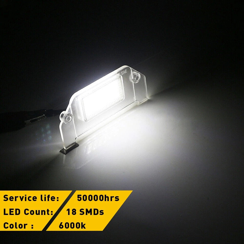 2x LED License Plate For Light 2005-2014 Chrysler 300 300S 300C Sebring 6B93BC-57