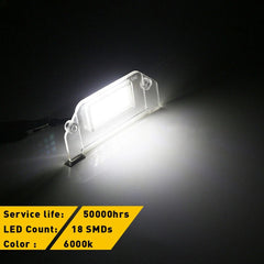 2x LED License Plate For Light 2005-2014 Chrysler 300 300S 300C Sebring 6B93BC-57