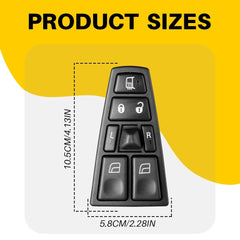 Front Left Master Power Window Switch For 2004-2012 Volvo VN VNL VNM 20455317 EA 6B93BC-57