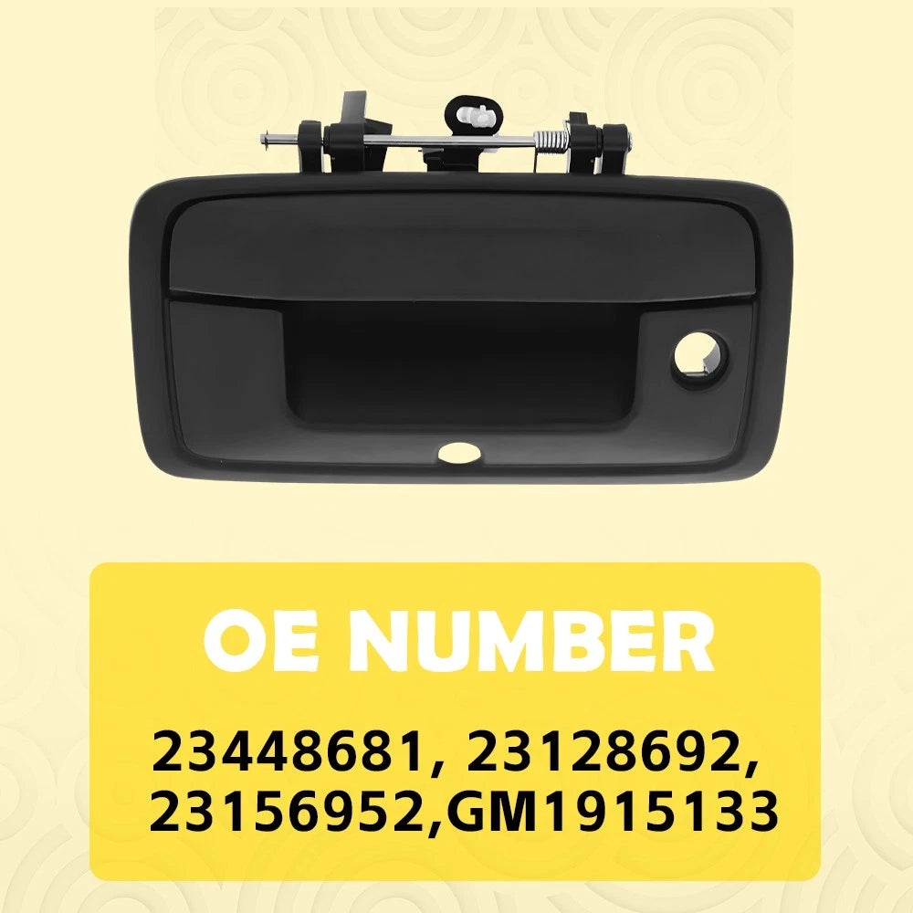 Tailgate Handle w/ Camera Hole for Black 2014-2015 Silverado Sierra 1500 2500 EA 6B93BC-57