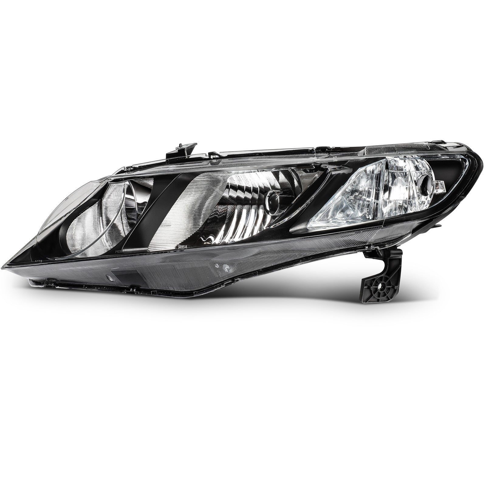 For 2006-2010 2011 Honda Civic Sedan 4Dr Black Housing L+R Headlights Assembly 6B93BC-57