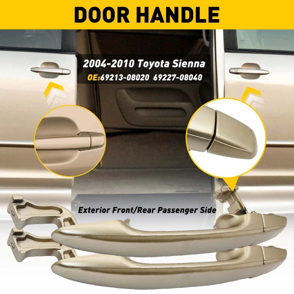 Exterior Door Handle Rear Left /Right For 2008 2009 Toyota Sienna 2004-2010 EOA 6B93BC-57