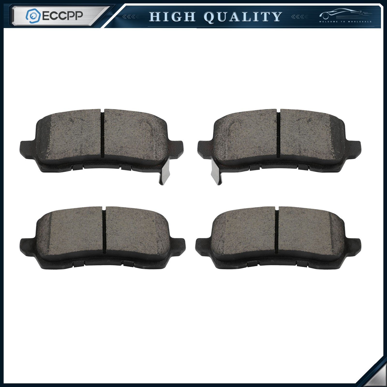 Rear Performance Ceramic Brake Pads Kit for Honda for Van Odyssey 2021 6B93BC-57