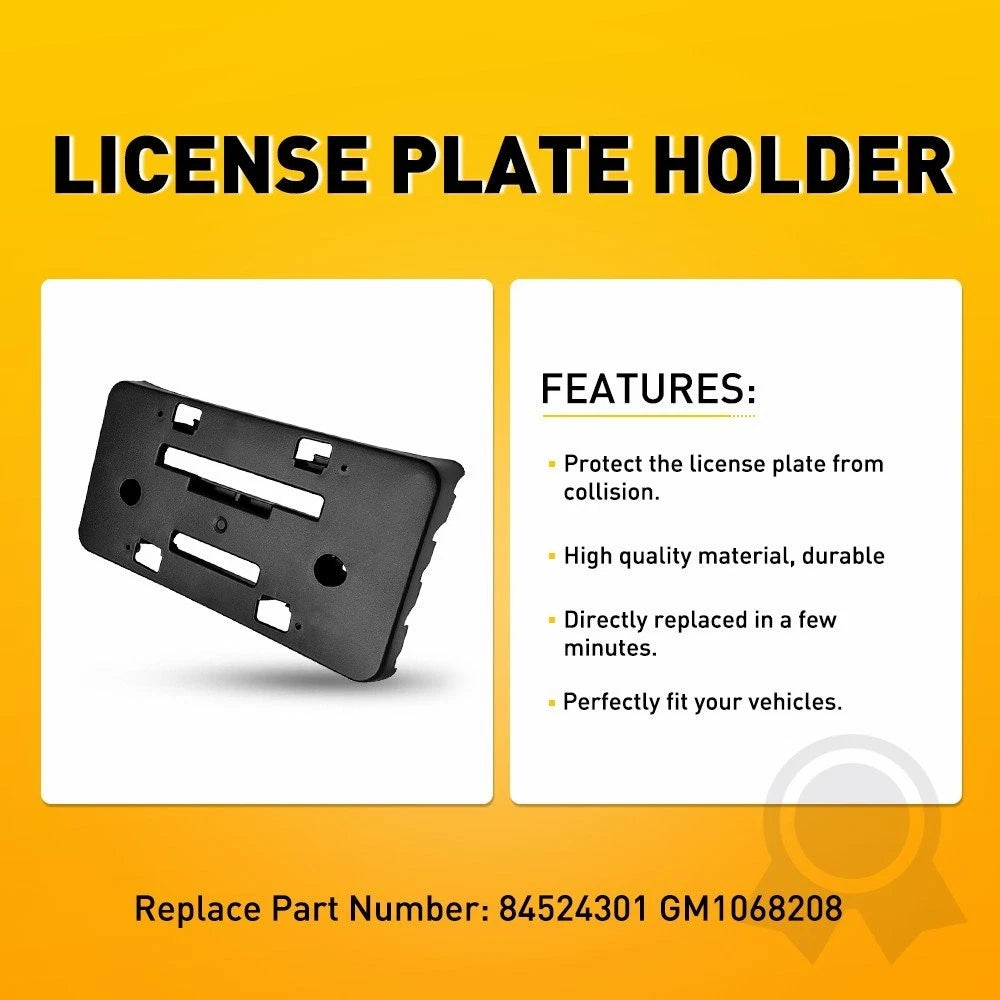 For 2019 20-2023 Chevy Malibu Front License Plate Tag Bracket Holder 84524301 EA 6B93BC-57