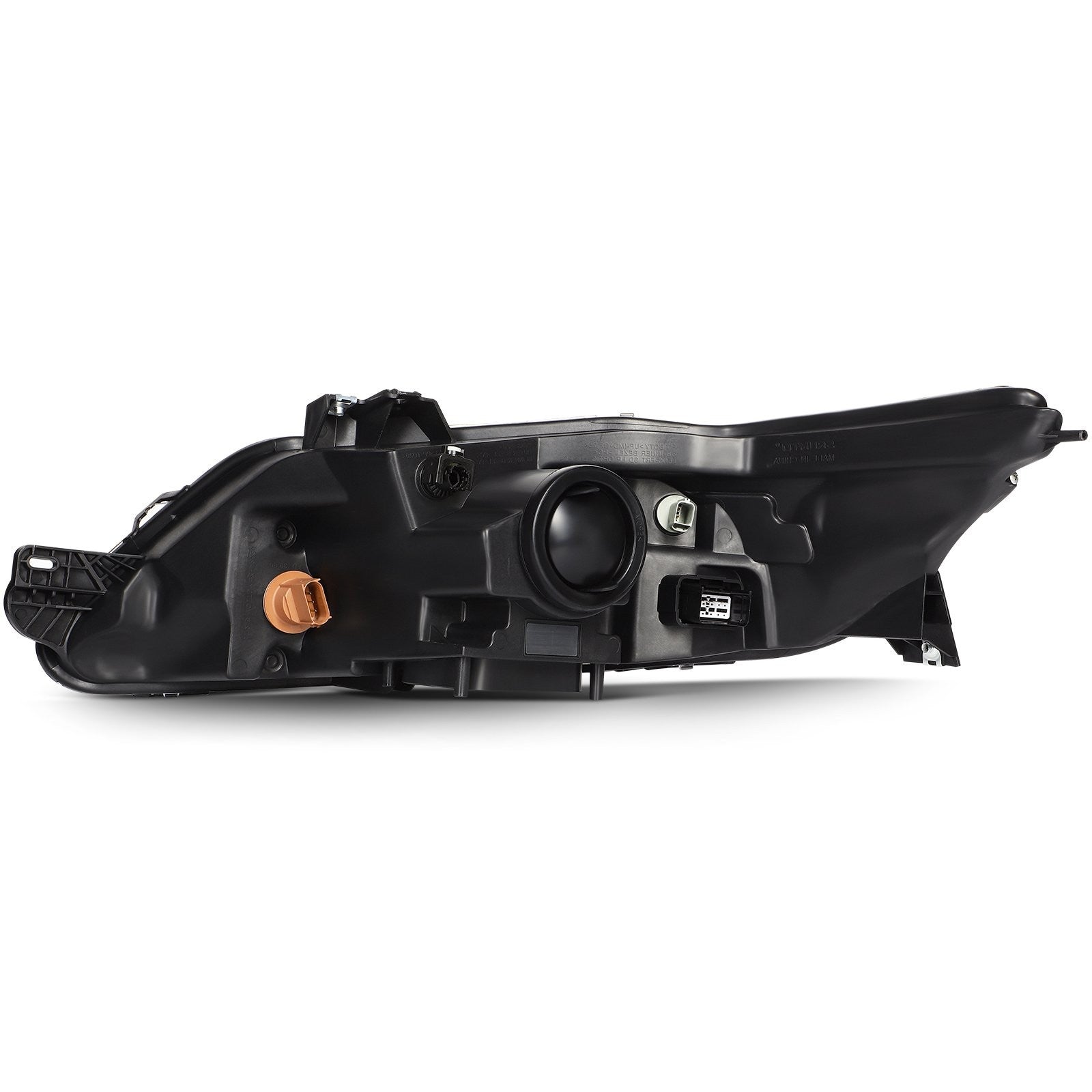 Pair Kit Halogen Headlights Assembly For 2010-2012 Ford Taurus 3.5L Black Amber 6B93BC-57