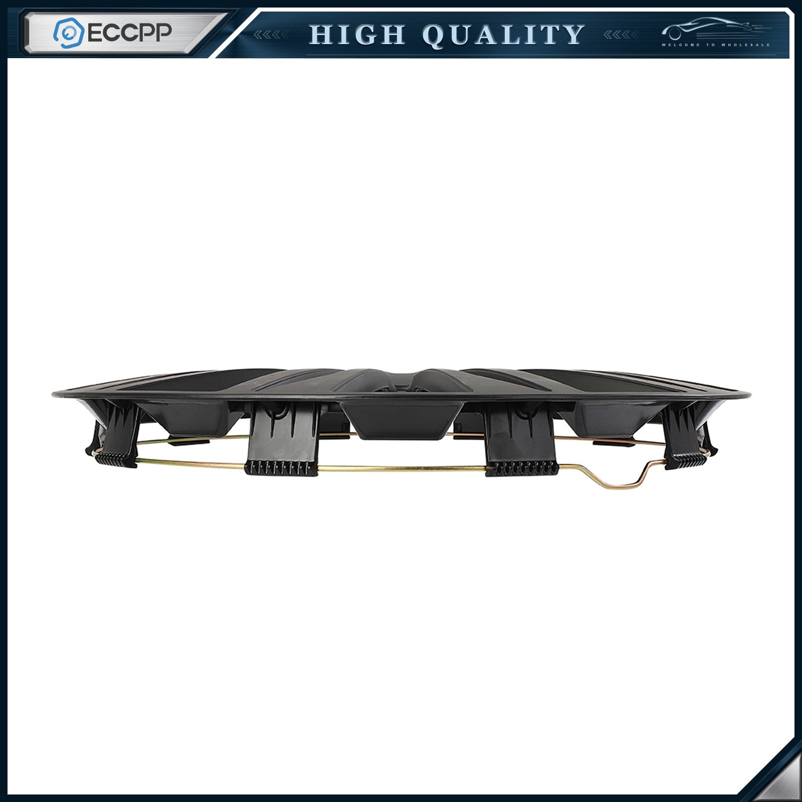 ECCPP 4 Pcs Wheel Covers Kit Black For R17 Tire Snap On Wheel Hub Caps 17 inch ECCPP