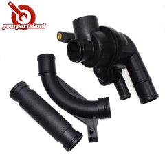For 2002-2005 Land Rover Freelander Engine Coolant Thermostat Pipe Elbow Kit 6B93BC-57