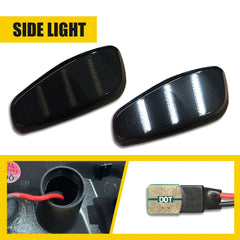 2X Side Marker Light Turn Signal Lamp White For 2015-23 Jeep Renegade Fender EOA 6B93BC-57