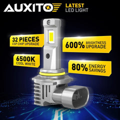 AUXITO H10 LED Headlight Fog Bulbs Conversion Kit High Low Beam Lamp 9145 6500K AUXITO