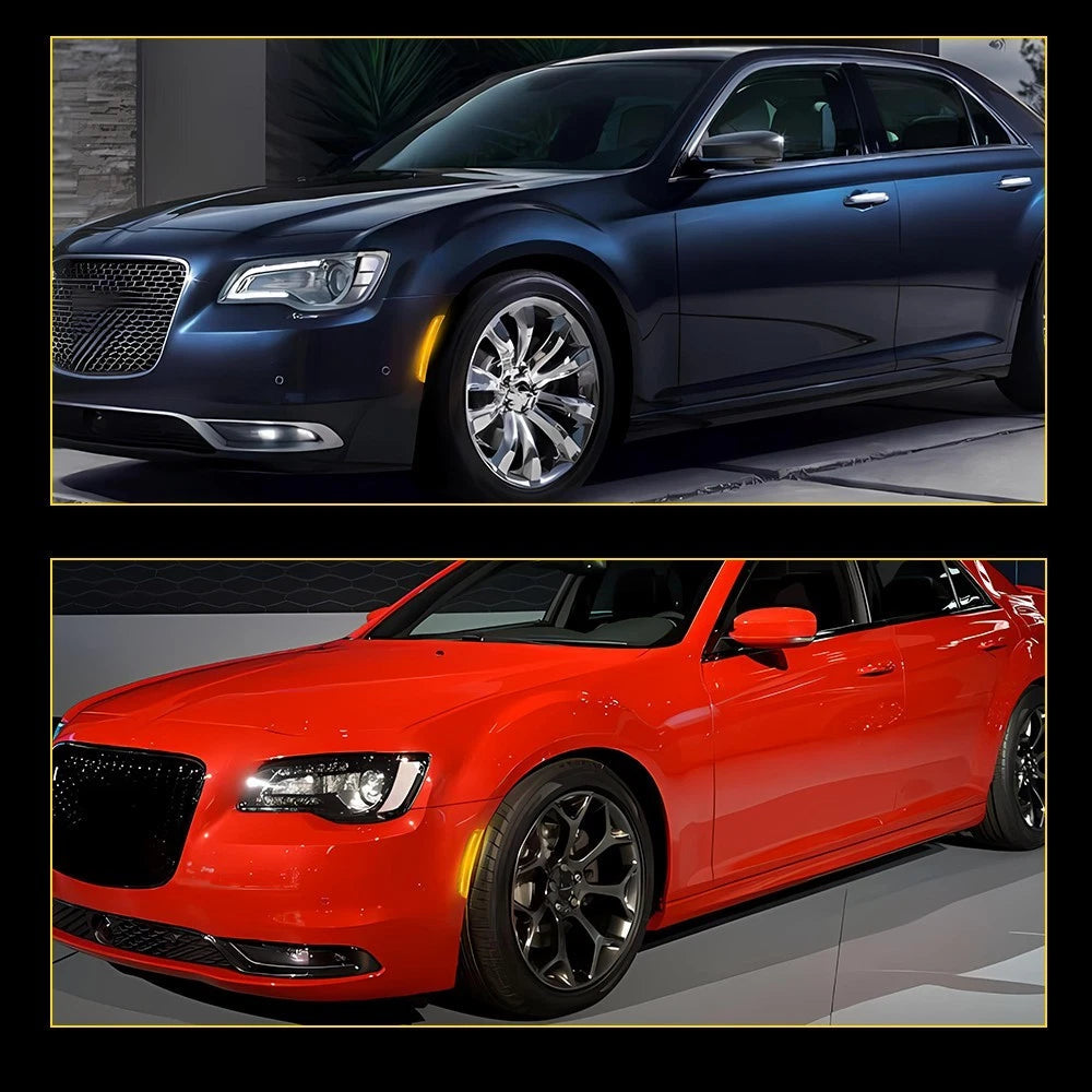 For 2015-up Chrysler 300 300C Front Bumper Side Marker Lamps Lights Amber Lens A 6B93BC-57