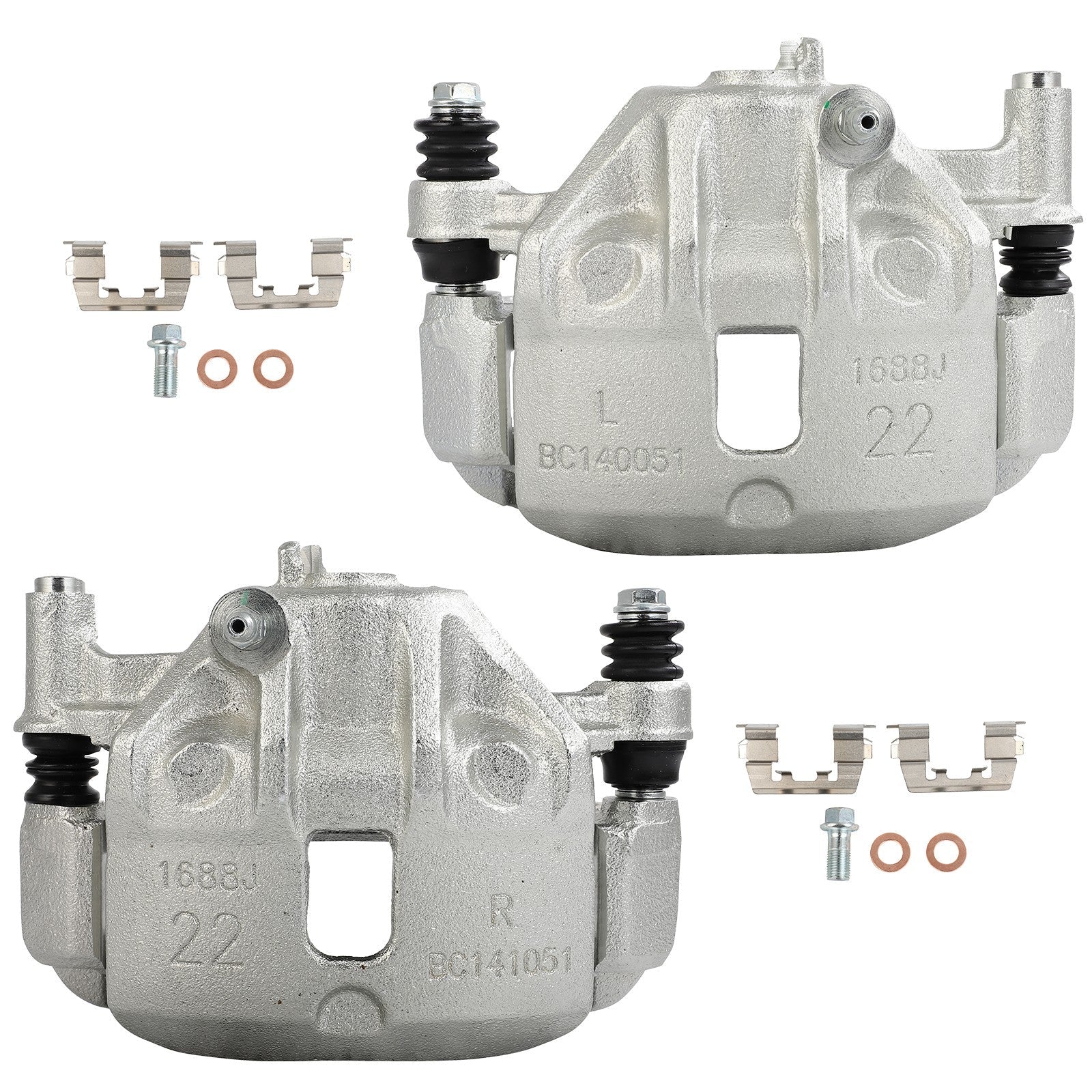 Front Brake Calipers 2Pcs For 2000-2005 Hyundai Accent 1990-1994 Hyundai Excel 6B93BC-57