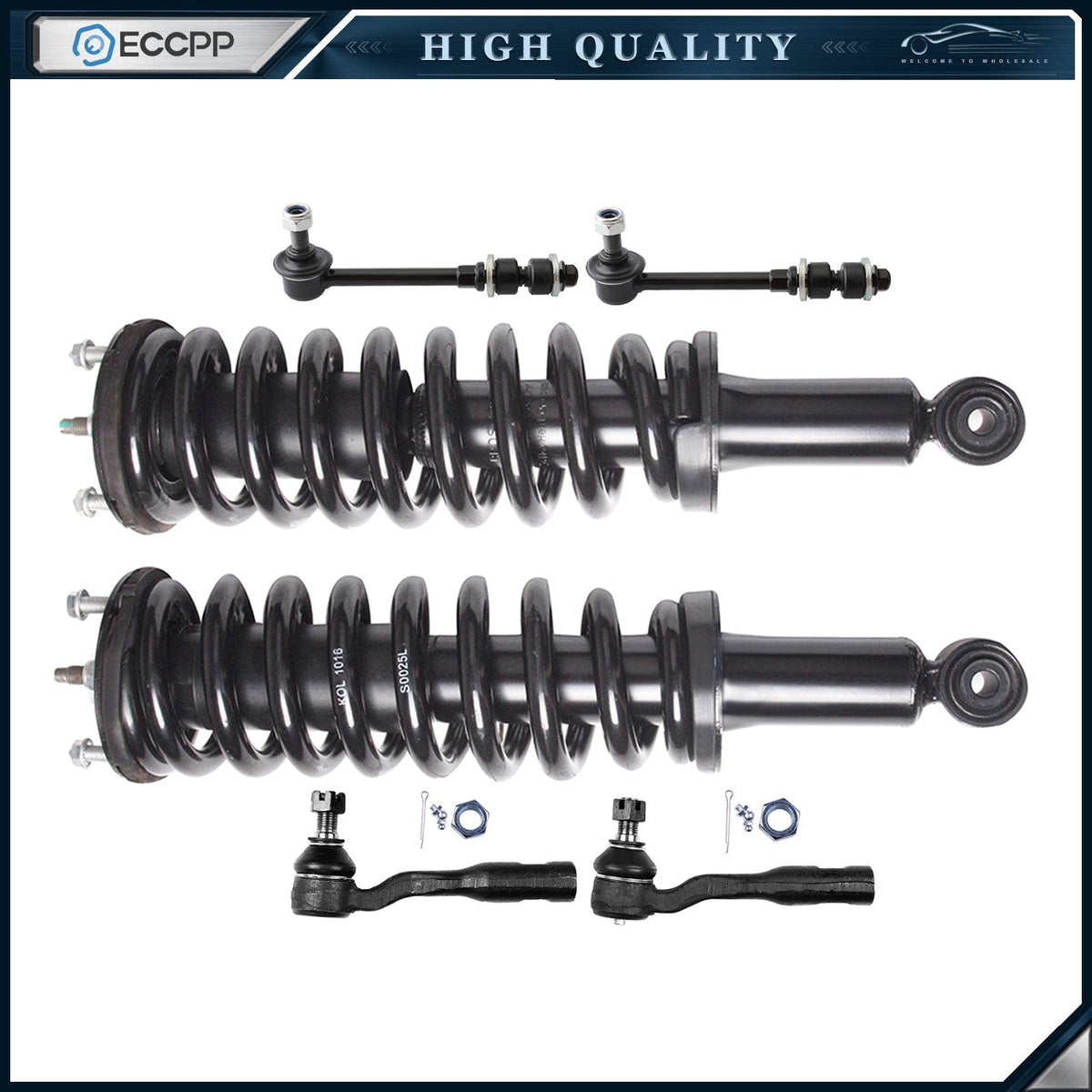 Front Complete Struts Sway Bar End Link Kit For 2003-2006 Toyota Tundra KOEEP