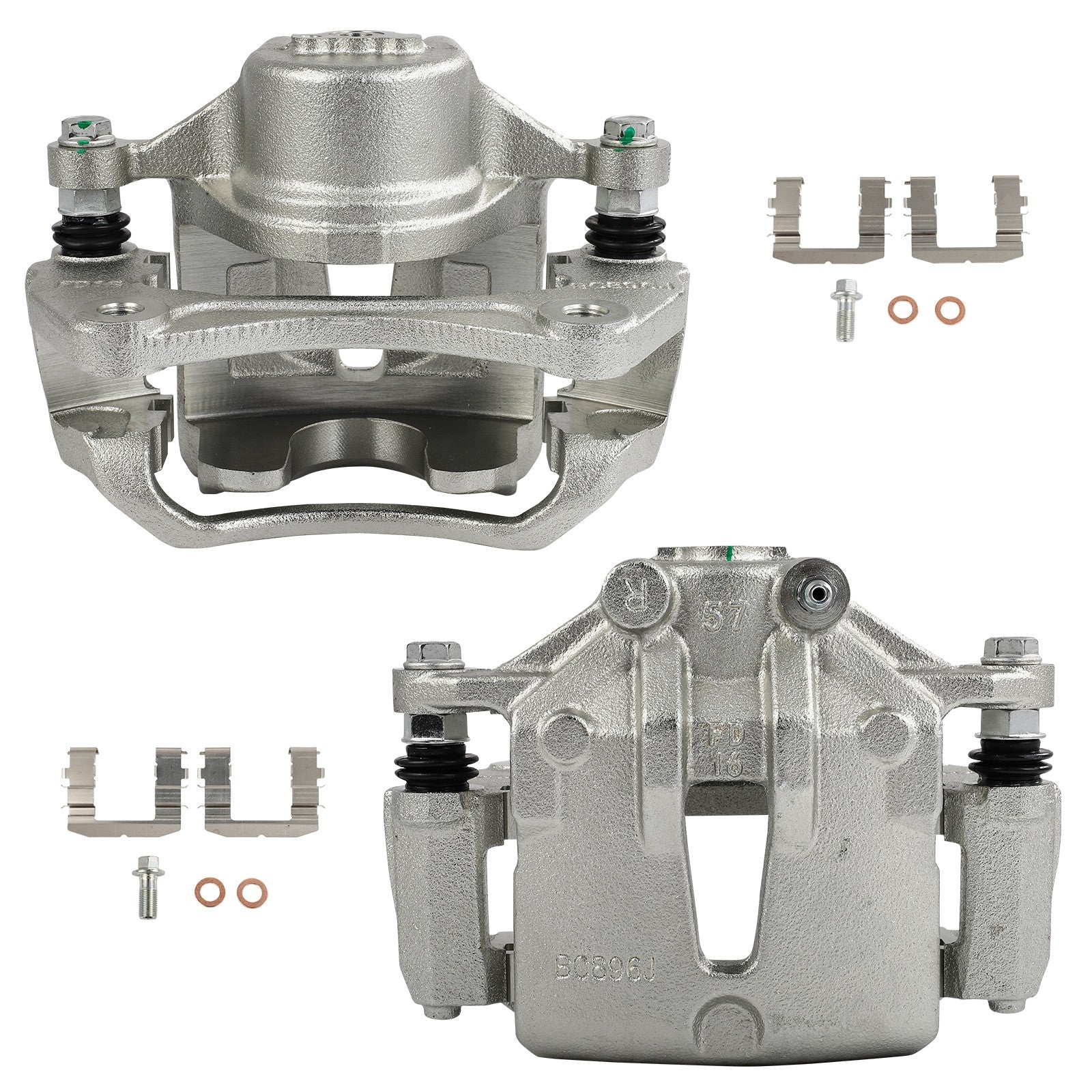 Front Brake Calipers 2Pcs  For 2010-2013 Kia Forte 2010-2013 Kia Forte Koup 6B93BC-57