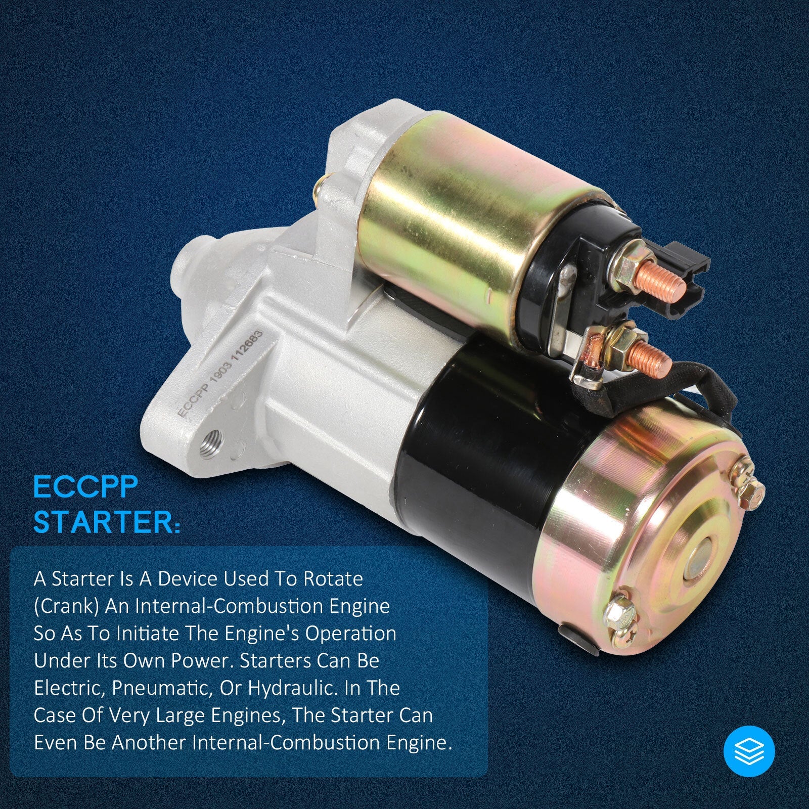 ECCPP Starter For Toyota Corolla Matrix Pontiac Vibe L4 1.8L 28100-22090 2003-08 ECCPP