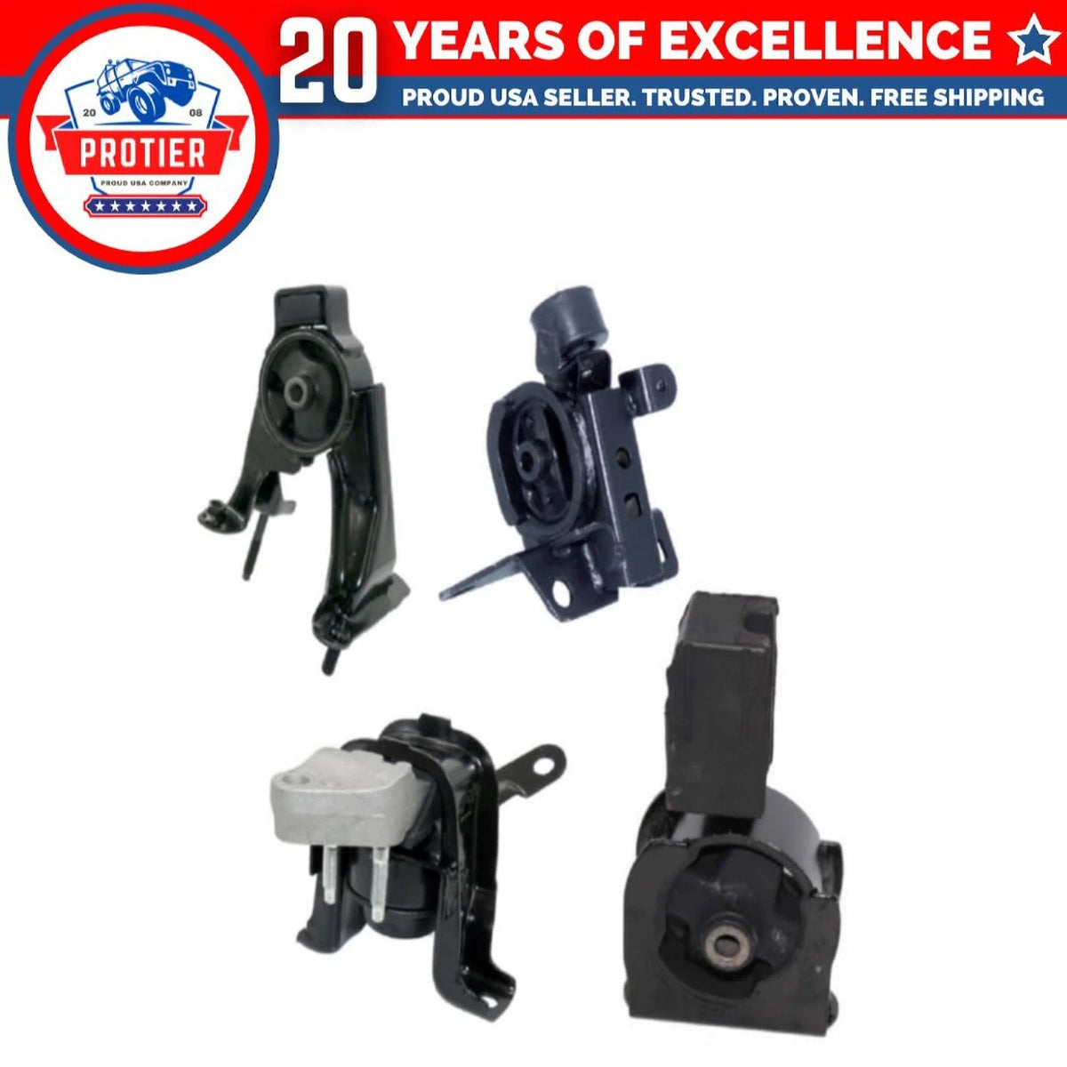 Engine Motor Mount Set for 2003-2008 Toyota Corolla 1.8L Auto Trans. 6B93BC-57